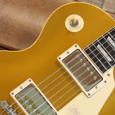 Minty! 2019 Gibson Custom Shop Historic 1957 Les Paul Electric Guitar Gold Top w/ Brazillian Fretboard + COA OHSC image 3