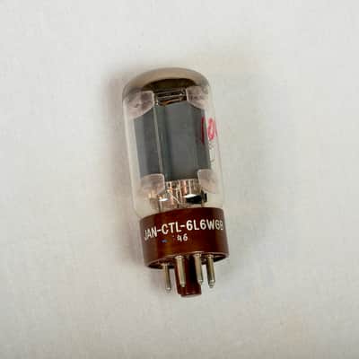 Tung-Sol CTL- 6L6- WGB matched pair 1960 image 3