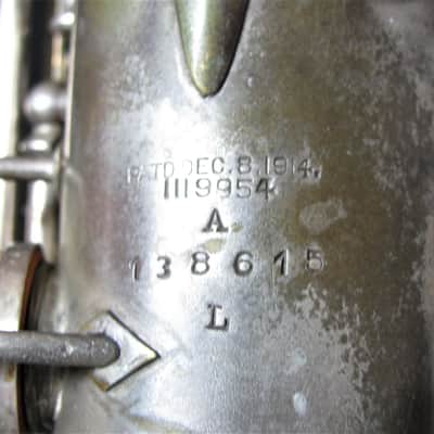 Conn Alto Sax, Vintage, Silverplate ?? 1924/25 ?? Silver image 2