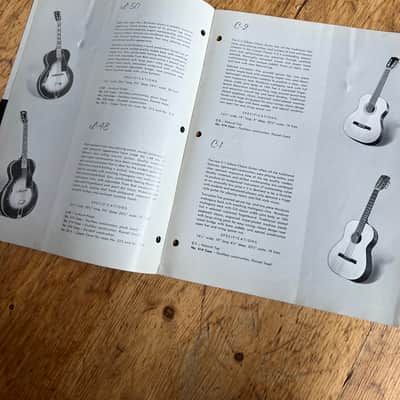 1958 Gibson Acoustics Catalog Brochure Rare J-50 J-45 LG L Vintage Case Candy image 4