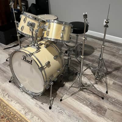 Pearl Vintage PowerMate Outfit - Fiberglass Shells Late 1970's - Satin Silver image 5