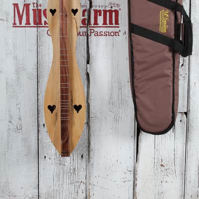 McSpadden 4 String Flathead Hourglass Spalted Sycamore Dulcimer with Gig Bag image 2