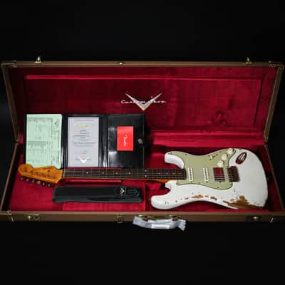 Fender Custom Shop '62 Stratocaster HSS Heavy Relic- Olympic White 2026 (R147998) image 5