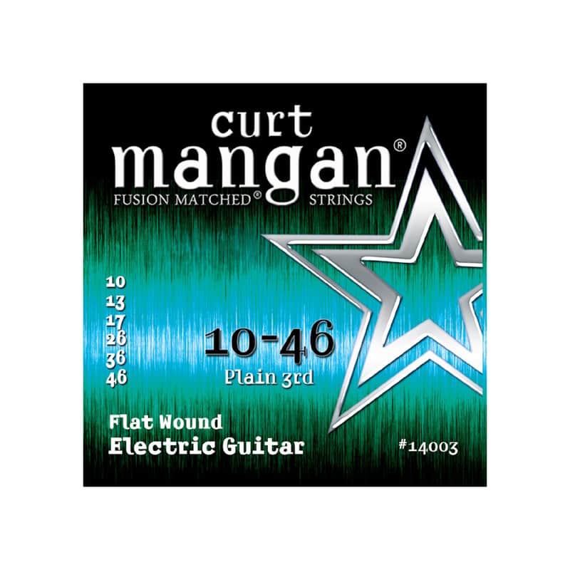 NEW Curt Mangan Stainless Flatwound Electric Guitar Strings - .010-.046 image 1