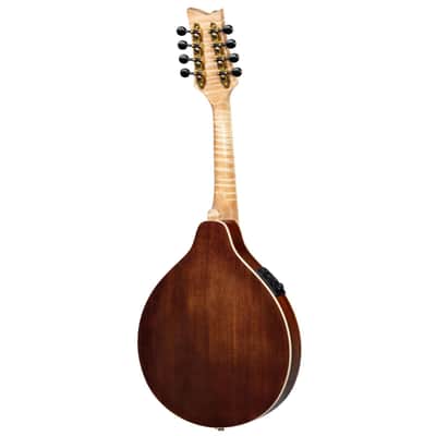 Ortega RMAE200PF Americana Series A-Style Solid Flamed Maple Top Maple Neck 8-String Acoustic-Electric Mandolin w/Croco Leather Case image 7