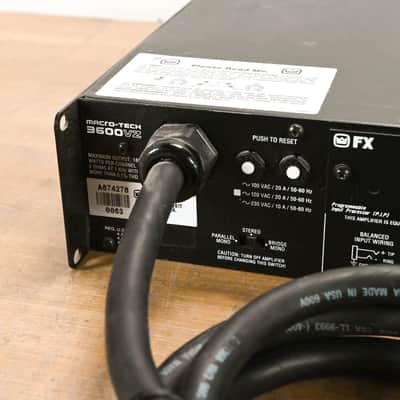 Crown Macro-Tech 3600VZ 2-Channel Power Amplifier CG0127V image 9