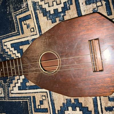 1930s Favilla Wimbrola 6 String Concert Ukulele Rare Mahogany Uke image 8