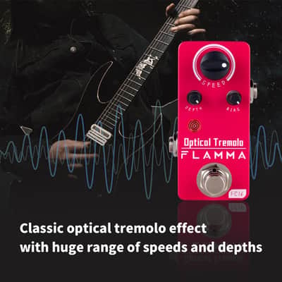 FLAMMA FC16 Optical Tremolo Guitar Effects Pedal Mini Portable True Bypass (Price includes the import duty for US buyer) image 2