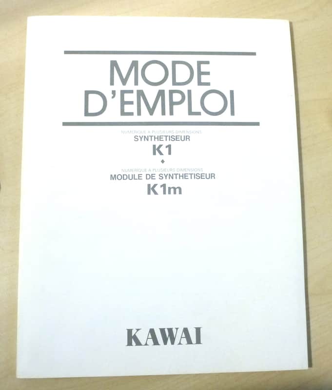 KAWAI K1. Lote manuales y plantilla image 1