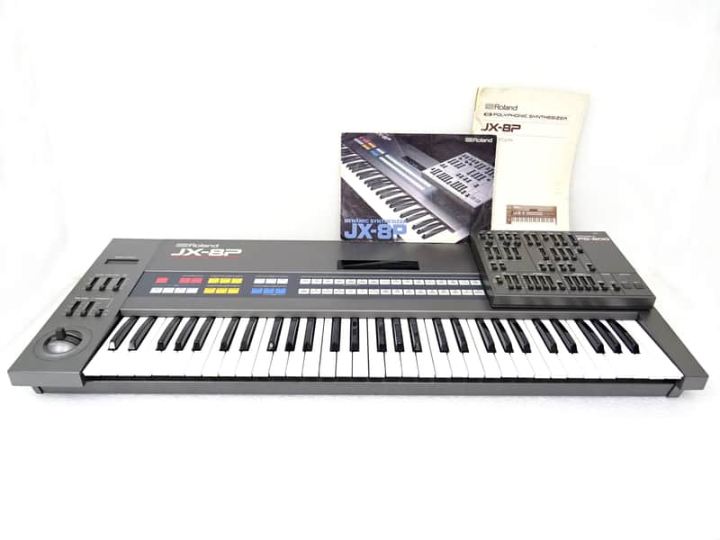 Roland JX-8P & PG-800 Vintage Analog Synthesizer & Programmer w/ Original Manual & Brochure NICE! image 1