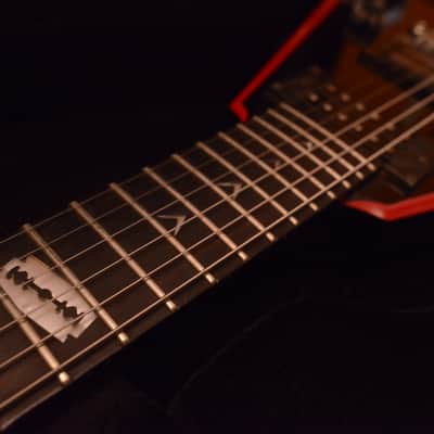 Dean Dimebag Darrell Razorback Flying V Pantera Signature Dime Guitar Black Red Bevels + Hard Case image 5
