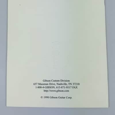 Gibson Historic Collection Catalog and Color Key Insert 1998 image 3