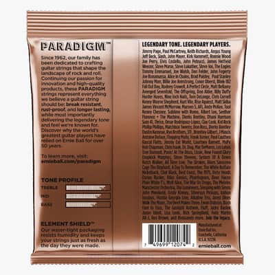 Paradigm Medium Phosphor Bronze Acoustic Guitar Strings 13-56 Gauge Set Plasma Enhanced Wrap Wire Nanotech Coat-Treated image 2