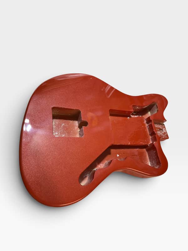Orange DIY Electric Guitar Paulownia Body Build 6 String