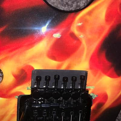 Dean Dime O Flame Graphic dimebag Darrell electric guitar ml Floyd rose image 6