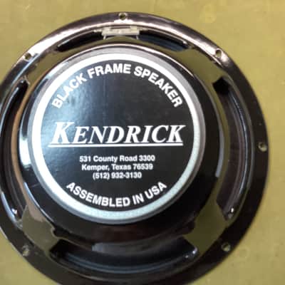 Kendrick Black Frame 12" 8 ohm Guitar Speakers(2) - Perfect image 5
