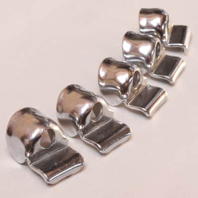 Set of 5 Slingerland Hoop Clips, Chrome Plated /1950s image 2