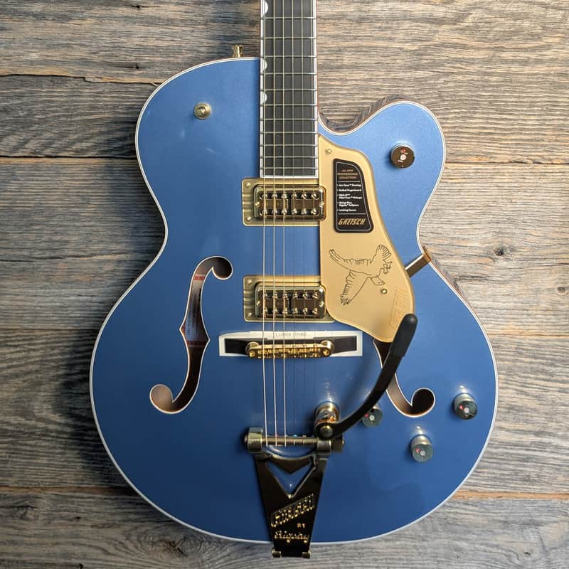 Gretsch Falcon Hollow Body w/String-Thru Bigsby - Cerulean Smoke image 1