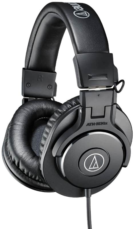 Audio-Technica ATH-M30X M-Series Professional Closed Back Headphones, Black image 1