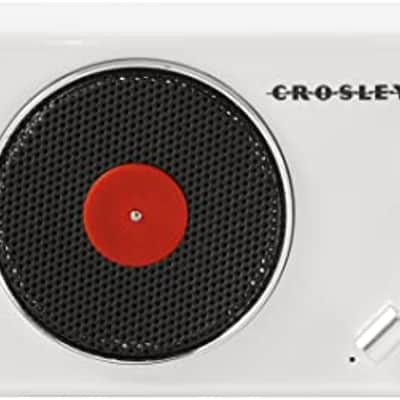 Crosley CR3029A-WH Portable Mini Turntable Bluetooth Speaker, White image 2