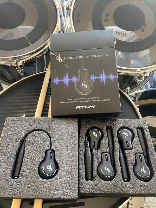 RTOM BHSZTPack Black Hole Single-Zone 5pc Drum Trigger Pack