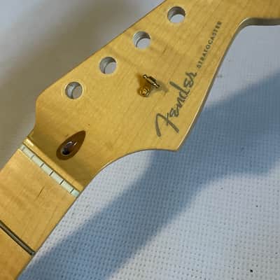 2004 Fender USA American 50th Anniversary Deluxe Stratocaster Guitar Neck 22 Fret Maple FB (Clean) image 6