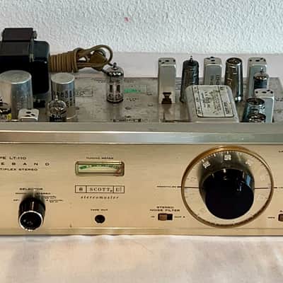 1960's HH Scott LT-110 Vacuum Tube Stereo Multiplex Tuner Silver Faceplate image 2