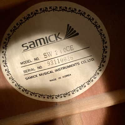 Samick SW 210 CE Acoustic/Electric; Made in Korea, 1993. Looks good and plays well! image 19