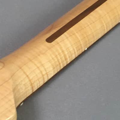 Ultra Rare Vintage Fender Lefty Stratocaster Neck 2003 Strat Rosewood Super Flame Maple 🍁 image 23