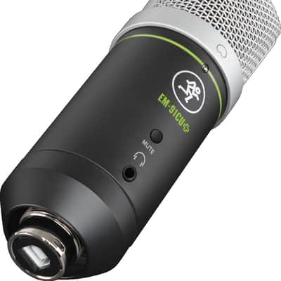 Mackie EM-91CU+ EleMent Series Cardioid USB Condenser Microphone 2022 - Present - Black image 1