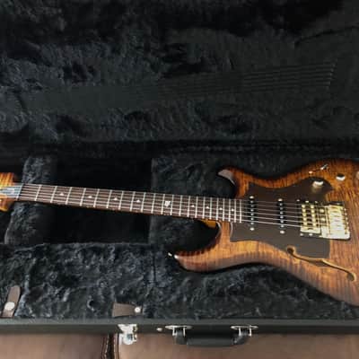 Knaggs Severn Semi Hollow HSS T2 2022 - Semi-gloss Sunflower Burst image 2