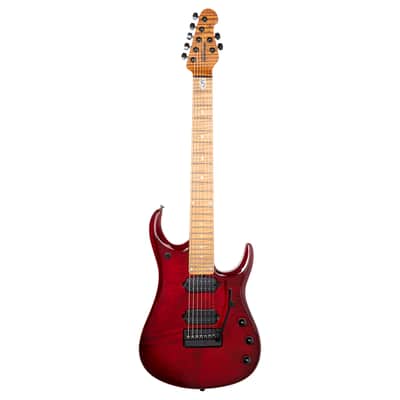 Ernie Ball Music Man JP15 7-String Electric Guitar - Red Tide Flame - Open Box image 2