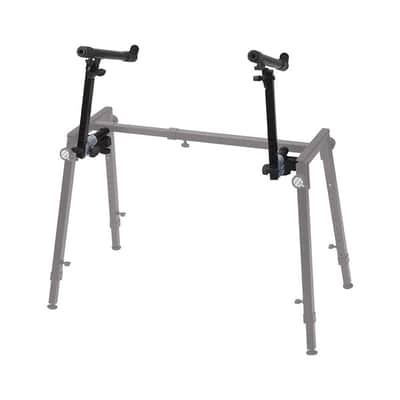QUIK LOK WS-422 Fully Adjustable Add-On Second Tier for WS/421 Keyboard Stand - Heavy Duty Steel Dual Extension Arms with Adjustable Height, Depth, Angle, and Tilt, 75 lbs Capacity, Black image 4