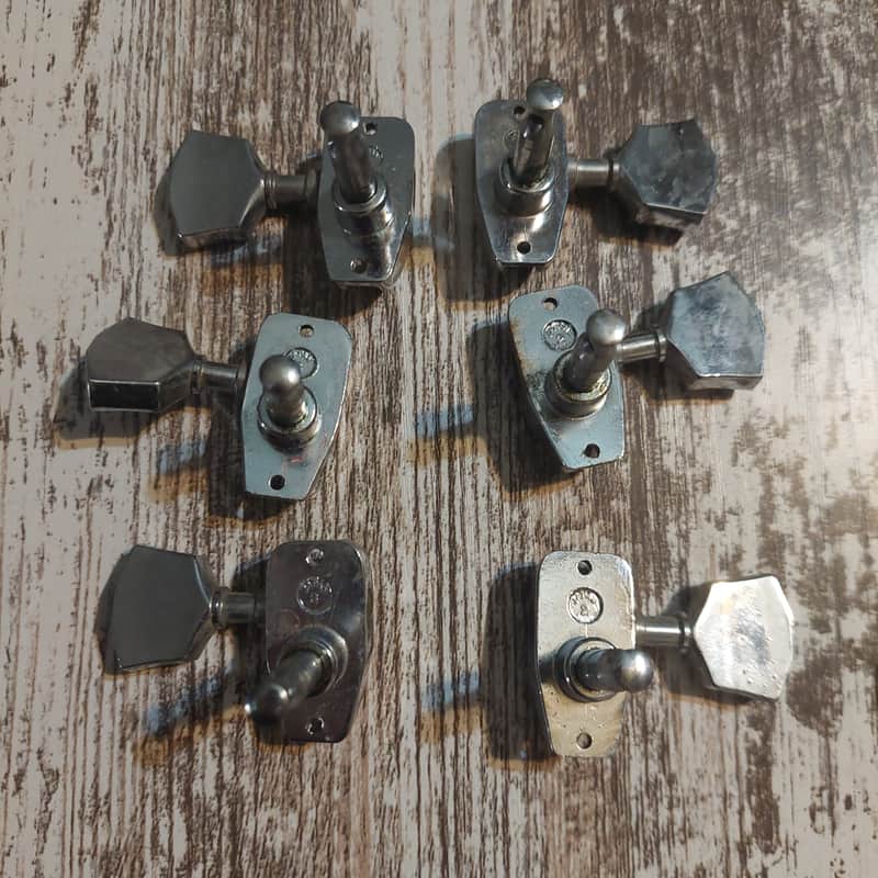 Electra MIJ 3x3 LP Style Keystone Tuners off MIJ 1980s Omega Series image 1