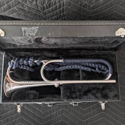 RON COLLIER ULTRA-RARE 'OLD GUARD' FIFE & DRUM CORPS CEREMONIAL TRUMPET w/CASE #7 image 1