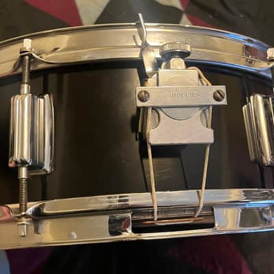 Rogers Luxor Snare Drum mid 60s - Piano Black image 3