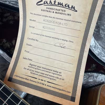 Eastman AC622CE-KOA-LTD Limited Edition + NEW + incl. Case image 22
