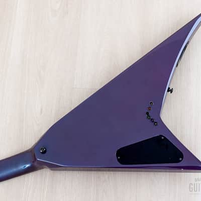 1993 Grover Jackson Randy Rhoads Standard V Blue Purple w/ DiMarzio DP100 Super Distortion image 14
