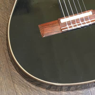 1990 Gibson Chet Atkins CE Classical Acoustic/Electric Solidbody Guitar Black + OHSC image 8