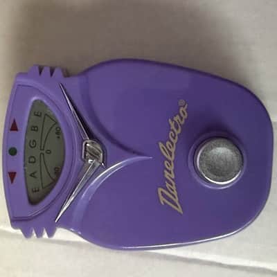 Danelectro Mini Pedal Chromatic Tuner 1999 Purple Food Series image 2