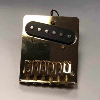 SGM Pre-loaded Tele Bridge Plate - Gold image 1