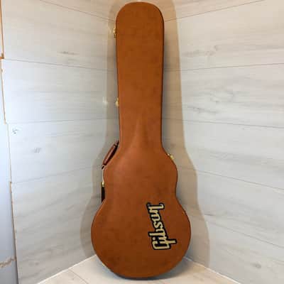 Gibson Les Paul Style Brown Hardshell Guitar Case w/ Red Plush Interior image 1