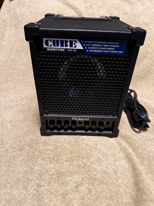 Roland CM-30 Cube Monitor 3-Channel 30-Watt 1x6.5" Combo 2004 - Present - Black image 1