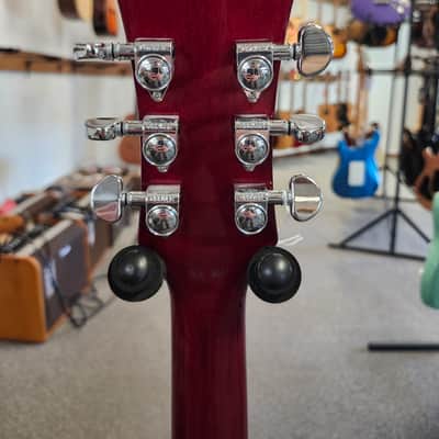 Used 2006 Epiphone Dot Semi-Hollow Electric Guitar, Made in Korea MIK - Cherry w/ Gibson Case image 14