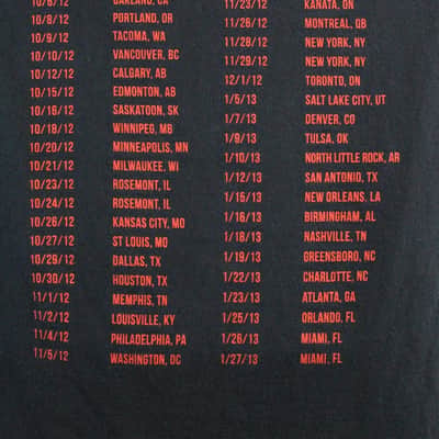Justin Bieber Concert T-shirt 2012/2013 Believe Tour Large image 4
