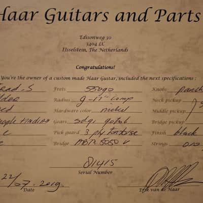 Haar TRADITIONAL STRATOCASTER SSS 2019 - Black SUHR PICK UP image 21