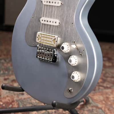 Eastman FullerTone DC'62 Electric Guitar - Ice Blue Metallic with Padded Gig Bag image 4