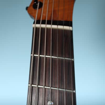 Lipe Virtuoso 7 Fanned Fret Curly Maple Seven String Electric Guitar Fireburst image 10