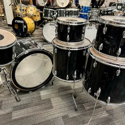 Slingerland 6-Piece Drum Set 1970s - Jet Black image 6