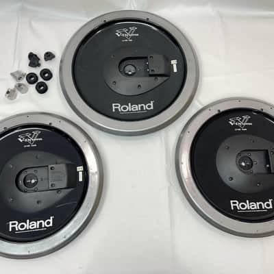 Roland CY-15R MG V-Cymbal 15" Ride Pad ONE Roland CY-14C MG 14" V-Cymbal Crash TWO image 8